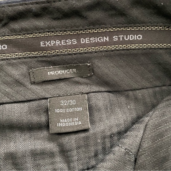 Express Design Studio Producer Women’s Pinstriped Casual Career Pants Size 32/30 - Picture 3 of 14